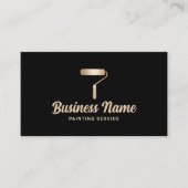 House Painter Moderner Malservice für Schwarz und Visitenkarte (Vorderseite)