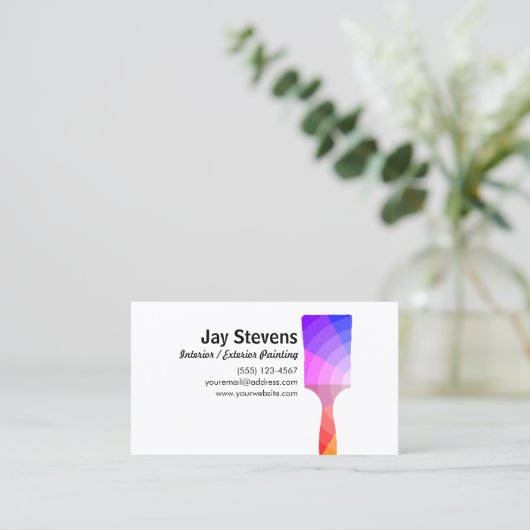 House Painter , Paint Brush Visitenkarte (Stehend Vorderseite)