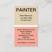 House Painter Paint Chip Thema Visitenkarte (Vorderseite)