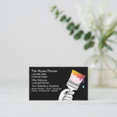 House Painter Unique Modern Business Cards Visitenkarte (Stehend Vorderseite)