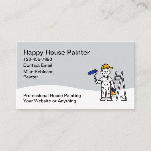 House Painting Service Business Cards Visitenkarte (Vorderseite)