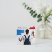 House Painting Services Modern Painter Quadratische Visitenkarte (Stehend Vorderseite)