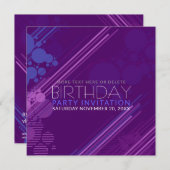 House Party Geburtstagseinladung Einladung (Vorne/Hinten)