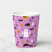 House Party Halloween | LILA | Ghost | Kürbis Pappbecher (Rechts)