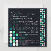 House Party Lights Stilvolle Einladung zum Geburts (Rückseite)