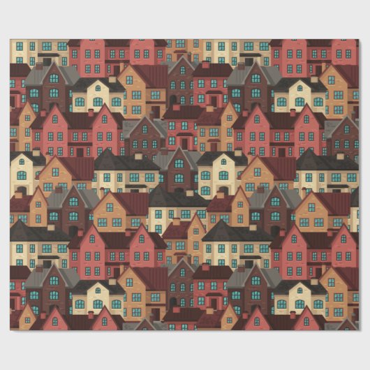 House Pattern Geschenkpapier (Flach)