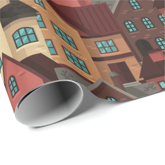 House Pattern Geschenkpapier (Rolleneckpunkt)