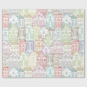 House Pattern Geschenkpapier (Flach)