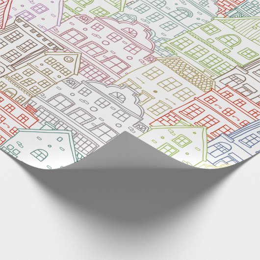 House Pattern Geschenkpapier (Ecke)