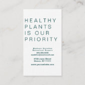 House Pflanze Gardener Monstera Tropisches Rosa Visitenkarte (Rückseite)