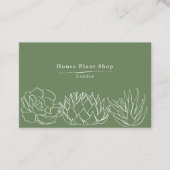 House Pflanze Shop, Social Media Visitenkarte (Vorderseite)