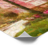 House - Pink Majestic Poster (Ecke)