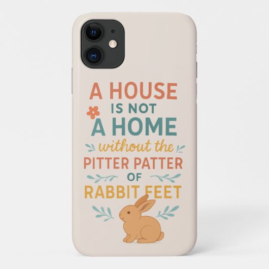 House pitter patter rabbit feet Case-Mate iPhone hülle (Rückseite)