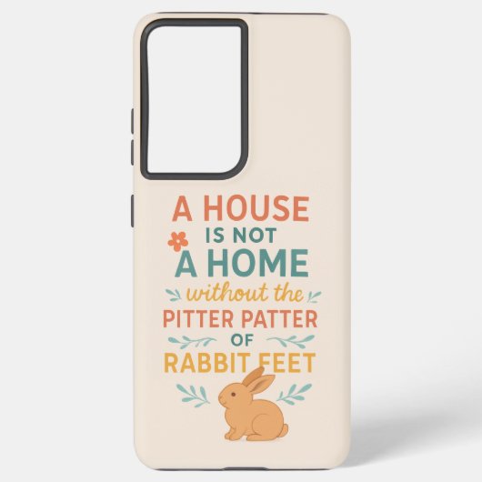 House pitter patter rabbit feet samsung galaxy hülle (Rückseite)