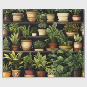 House Plants Geschenkpapier (Flach)