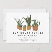 House Plants Have Moved Illustrated Moving Ankündigung (Vorderseite)