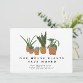 House Plants Have Moved Illustrated Moving Ankündigung (Stehend Vorderseite)