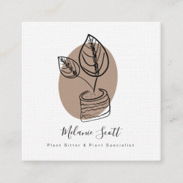 House Prayer Pflanze Botanischer Spezialist Botani Quadratische Visitenkarte