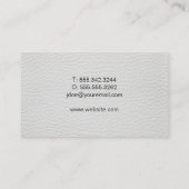 House Real Anwesen Roofs | Weißleder | QR-Code Visitenkarte (Rückseite)