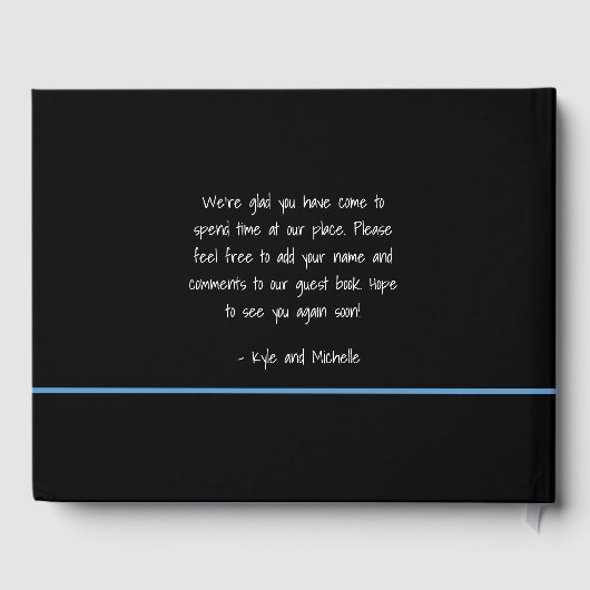 House Rental Hospitality Ihr Foto Gästebuch (Rückseite)