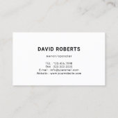 House Repair Logo Professional Handyman Visitenkarte (Rückseite)