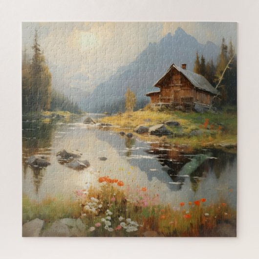 House River Landscape Puzzle (Vertikal)