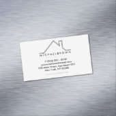 House Roof Gray Black Magnetische Visitenkarte (Beispiel)