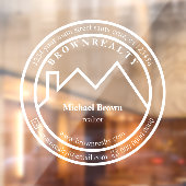 House Roof Real Anwesen Agent Logo Fensteraufkleber (Blatt 2)