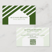 House Roof Real Anwesen QR Code Visitenkarte (Vorne/Hinten)