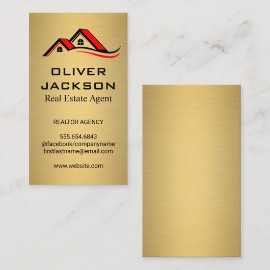 House Roof Top Visitenkarte (Vorne/Hinten)