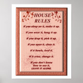 House Rules - Art Poster (Vorne)