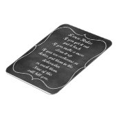 House Rules Vintag Chalkboard Style Magnet (Linke Seite)