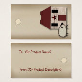 House & Sheep Hang Tag (Vorne & Hinten)