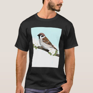House Sparrow Bird Vogelbeobachter Bird Birdwatche T-Shirt