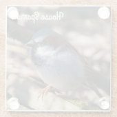 House Sparrow Glasuntersetzer (Rückseite)