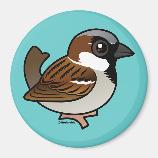 House Sparrow Magnet (Vorne)