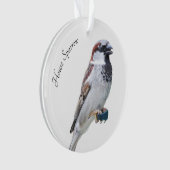 House Sparrow Ornament (Vorderseite)