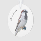 House Sparrow Ornament (Vorderseite)