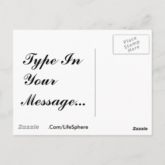 House Sparrow Postkarte (Rückseite)