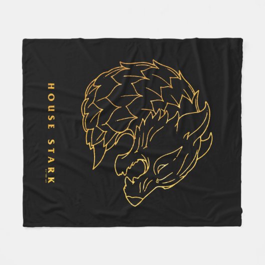House Stark Icon Fleecedecke (Vorderseite (Horizontal))
