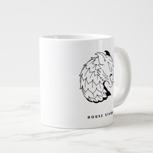 House Stark Icon Jumbo-Tasse (Vorderseite Rechts)