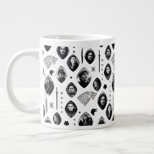 House Stark Icons & Portraits Muster Jumbo-Tasse (Links)