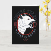 House Stark - Winter kommt Karte (Gelbe Blume)