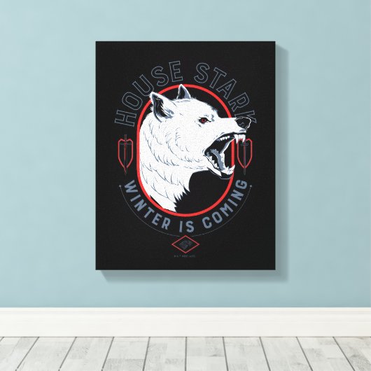 House Stark - Winter kommt Leinwanddruck (Insitu (Holzboden))