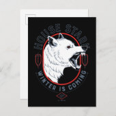 House Stark - Winter kommt Postkarte (Vorne/Hinten)