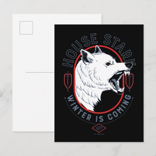 House Stark - Winter kommt Postkarte (Vorne/Hinten)