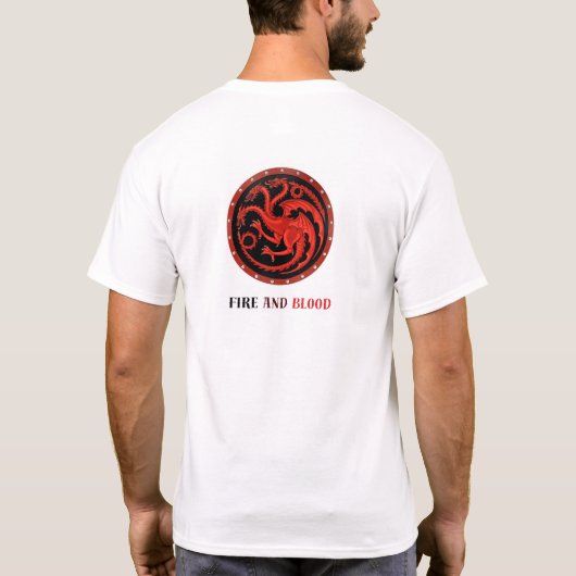 "House Targaryen: Dragon's Roar T - Shirt" T-Shirt (Rückseite)
