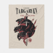 House Targaryen - Feuer und Blut Fleecedecke (Vorderseite)