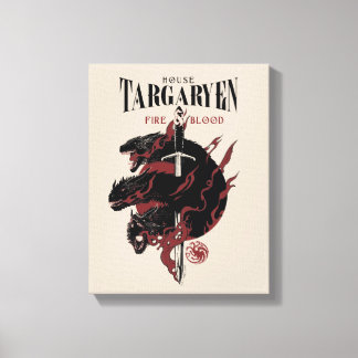 House Targaryen - Feuer und Blut Leinwanddruck