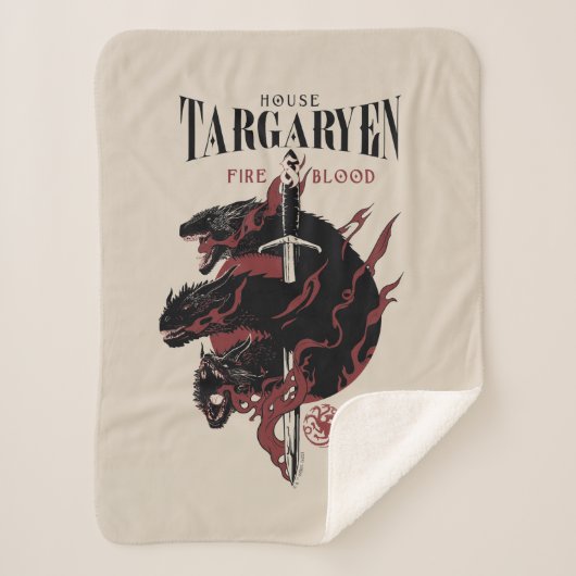 House Targaryen - Feuer und Blut Sherpadecke (Vorderseite)